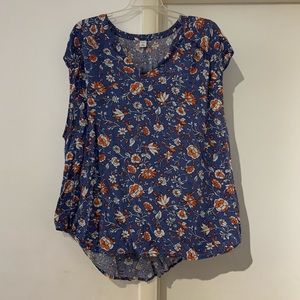 Plus XXL Floral Shirt